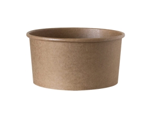 Miseczka / kubek papierowy do lodów, kraft, poj. 245ml - 600 sztuk 