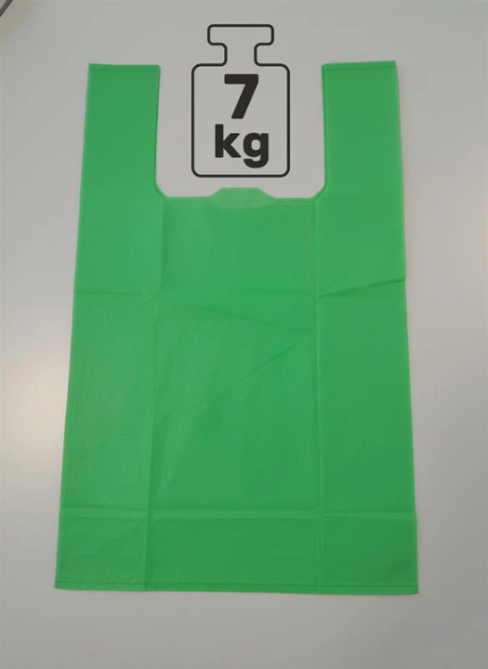Reklamówki typu T-shirt biodegradowalne i kompostowalne 30x50 cm, 50 szt. 25 µm