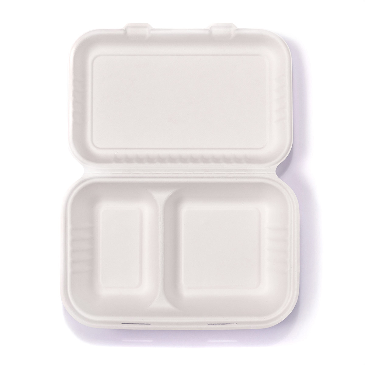 Menu Box 2-komorowy z bagassy (trzcina cukrowa), KRAM 50 szt.